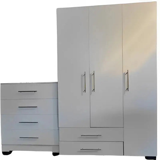 3 Door With Drawers & 4 Drawer Chest Combo | City CupboardsĀ®. Made in RSA - Quality. Pay on delivery. Full warranty & guarantee. 1-2 day delivery. Click for more.
