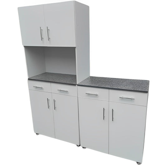 2 Piece Cheap Kitchen Cupboards With 6 Doors and Drawers | City Cupboards®. Made in RSA - Quality. Pay on delivery. Full warranty & guarantee. 1-2 day delivery. Click here.