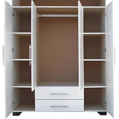 Freestanding 4 Door Wardrobe for Sale With Drawers | City Cupboards®. Made in RSA - Quality. Pay on delivery. Full warranty & guarantee. 1-2 day delivery. Click for more.