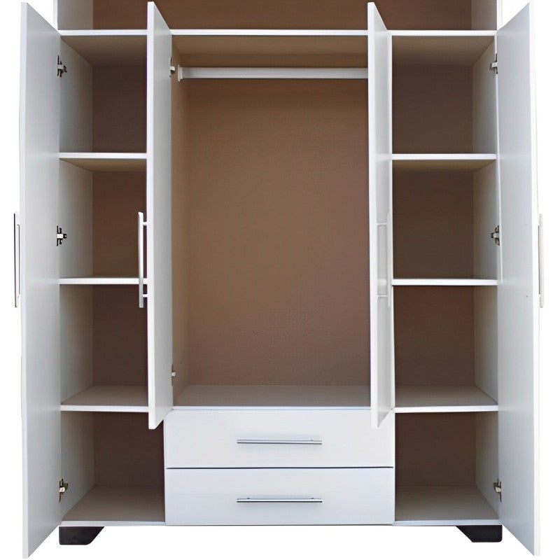 4 Door Freestanding Wardrobe | City Cupboards®. Made in RSA - highest quality. Only pay on delivery. Full warranty & guarantee. 2 day delivery. Click for more.