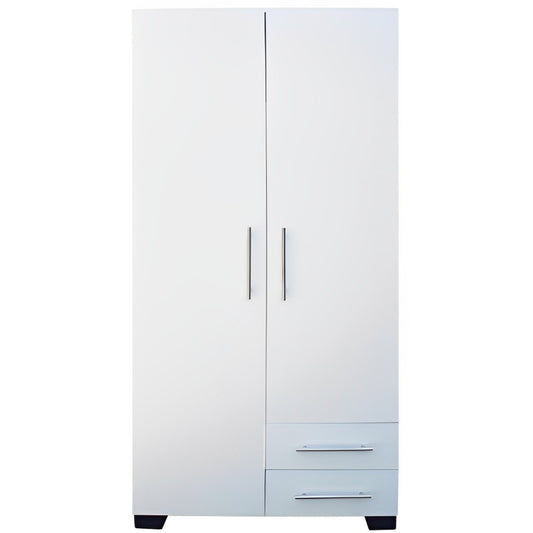 Freestanding 2 Door Wardrobe With Drawers  | City Cupboards®.  Made in RSA - highest quality. Only pay on delivery. Full warranty and guarantee incl. 1-2 day delivery. Click here