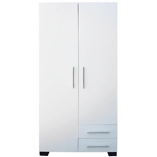 Freestanding 2 Door Wardrobe With Drawers | City Cupboards®. Made in RSA - Highest quality. Pay on delivery. Full warranty & guarantee. 1-2 day delivery. Click for more.