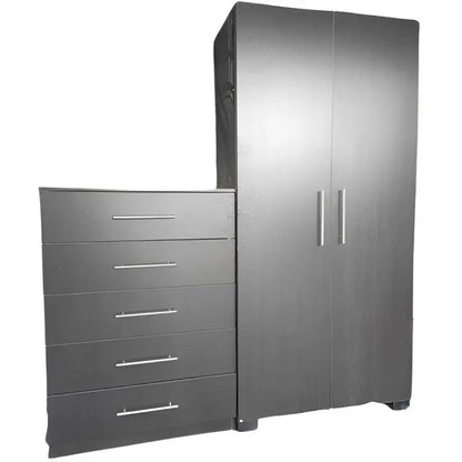 Freestanding 2 Door No Drawers & 5 Drawer Chest Combo | City Cupboards®. Made in RSA - Quality. Pay on delivery. Full warranty & guarantee. 1-2 day delivery. Click for more.