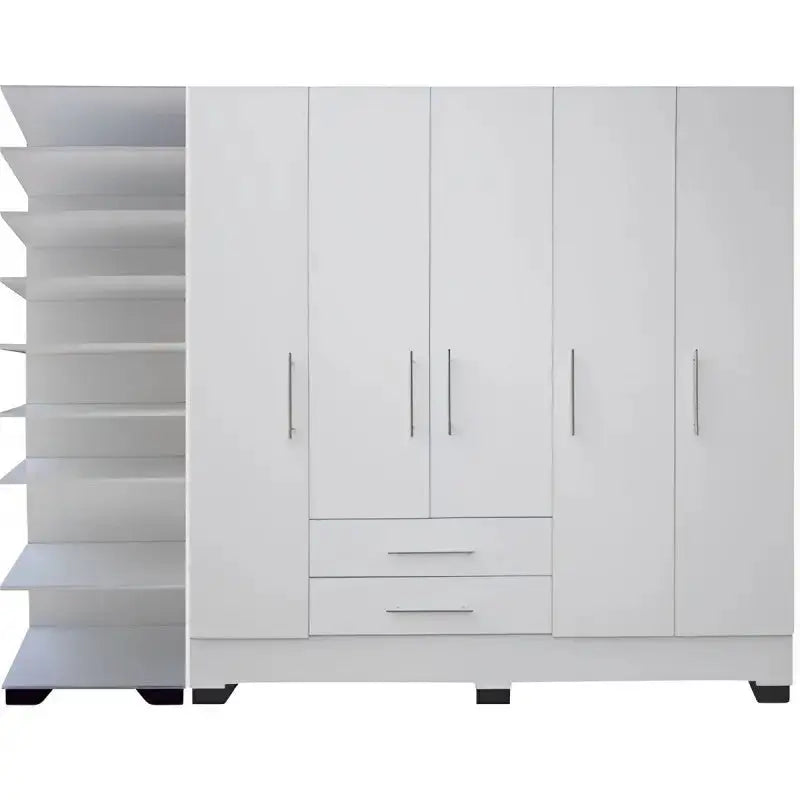 Freestanding 5 Door With Drawers & Shelves Combo | City Cupboards®. Made in RSA - Quality. Pay on delivery. Full warranty & guarantee. 1-2 day delivery. Click for more.