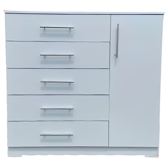 Freestanding 1 Door Small Wardrobe With 5 Drawers | City Cupboards®. Made in RSA - Quality. Pay on delivery. Full warranty & guarantee. 1-2 day delivery. Click for more.