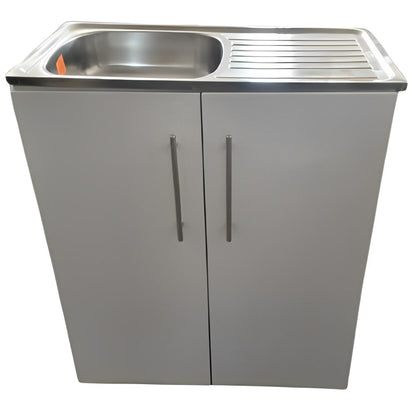 Freestanding 2 Door Kitchen Cupboard With Sink | City Cupboards®. Made in RSA - Quality. Pay on delivery. Full warranty & guarantee incl. 1-2 day delivery. Click for more.